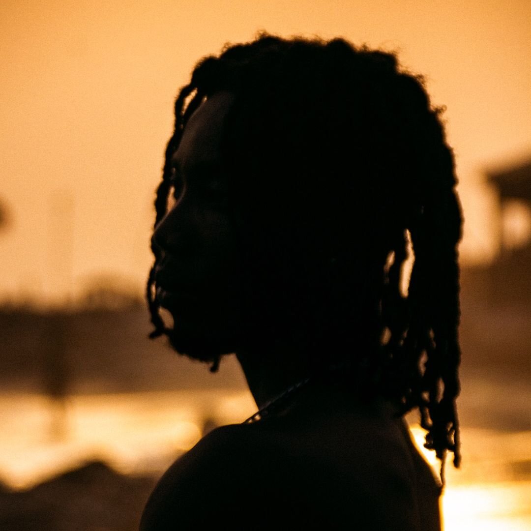 FredKobby silhouetted at sunset